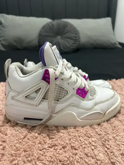Zapatillas blancas Jordan retro 4 - miniatura 1