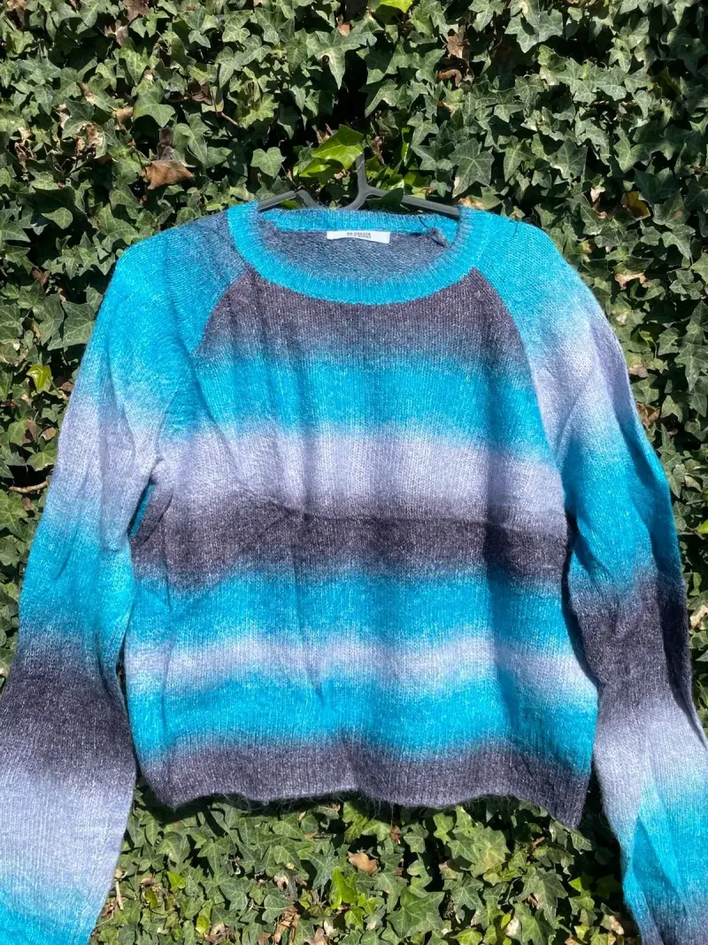 Suéter de lana multicolor para mujer - 1