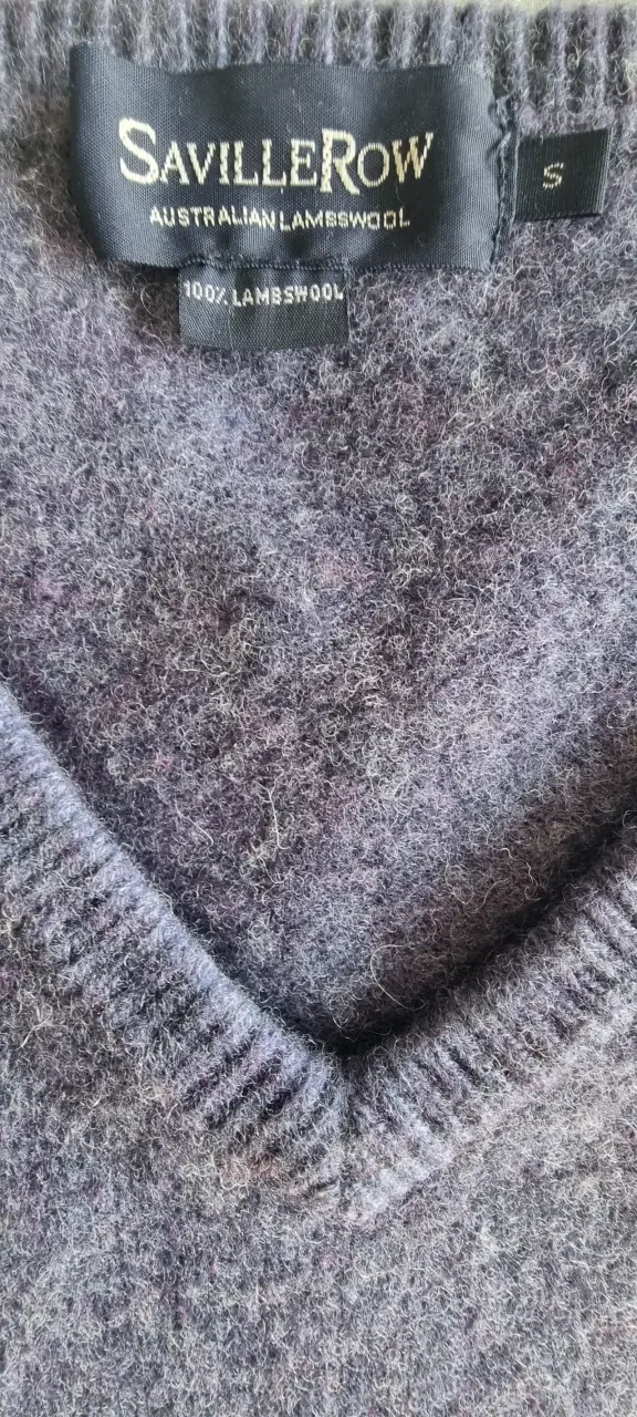 Suéter de lana Saville Row gris - 1