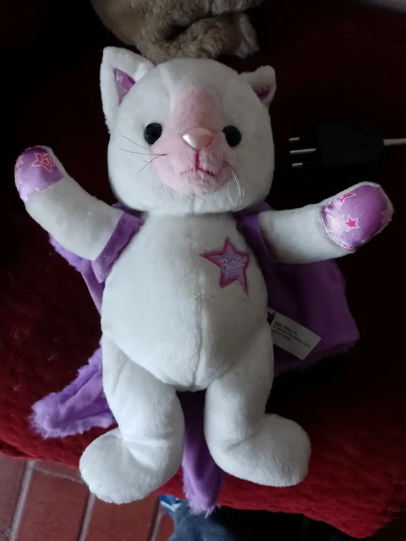Peluche de gato blanco Barbie - 1