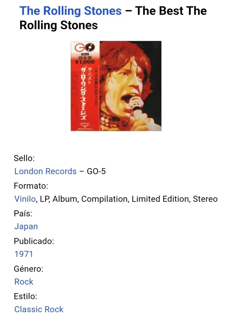 Vinilo The Best of The Rolling Stones - 4