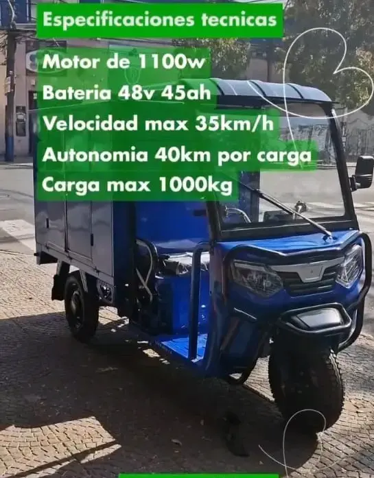 Motocarro eléctrico con gran capacidad de carga - 1