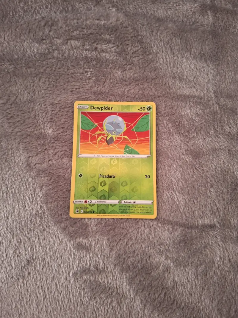 Lote de Cartas Pokémon Dewpider, Panpour, Togetic y Araquanid - 1