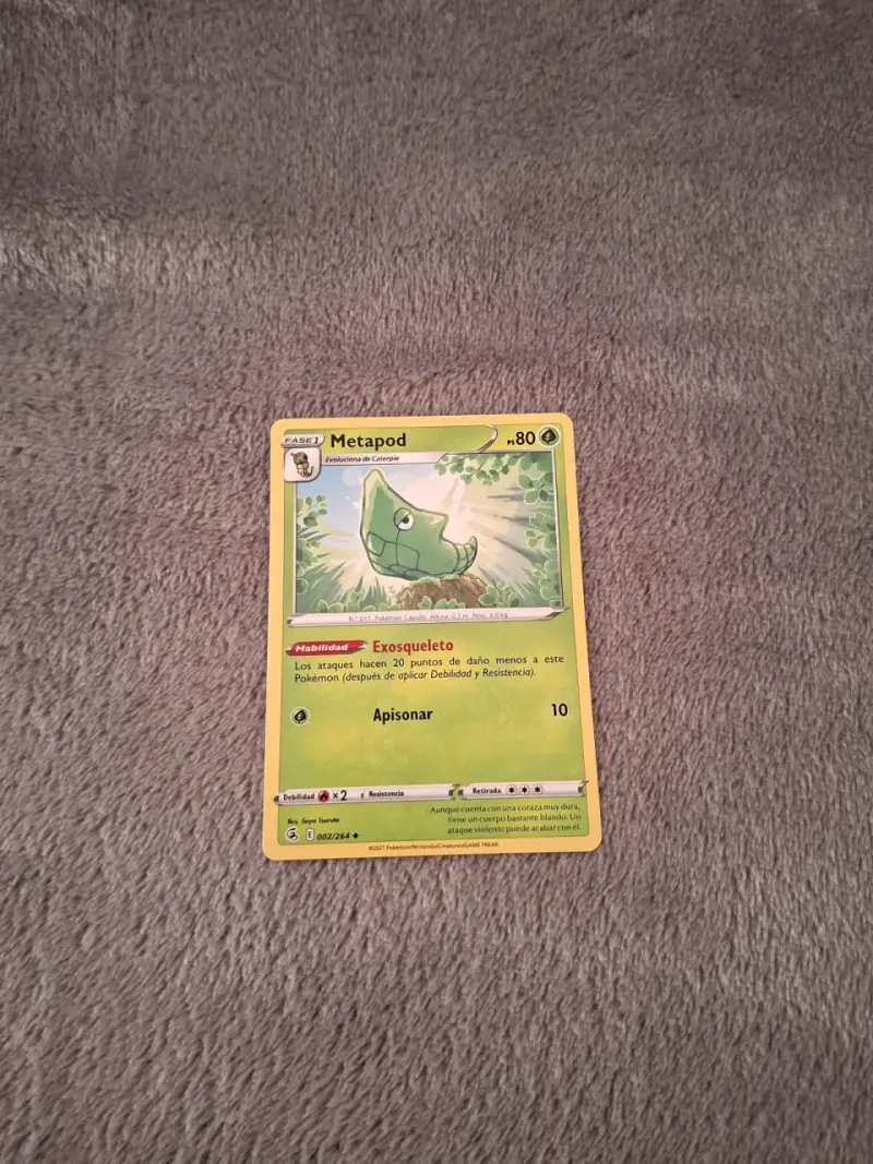 Lote de Cartas Pokémon Metapod, Cloyster, Gossifleur y Darmanitan - 1