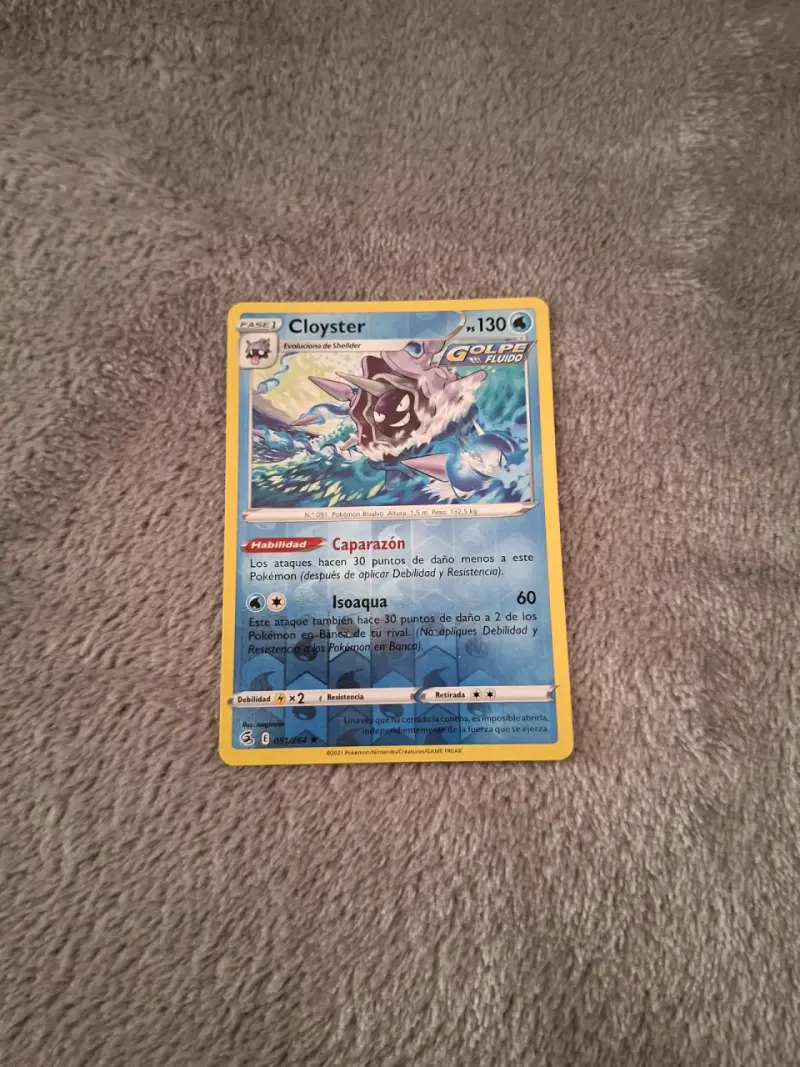 Lote de Cartas Pokémon Metapod, Cloyster, Gossifleur y Darmanitan - 2