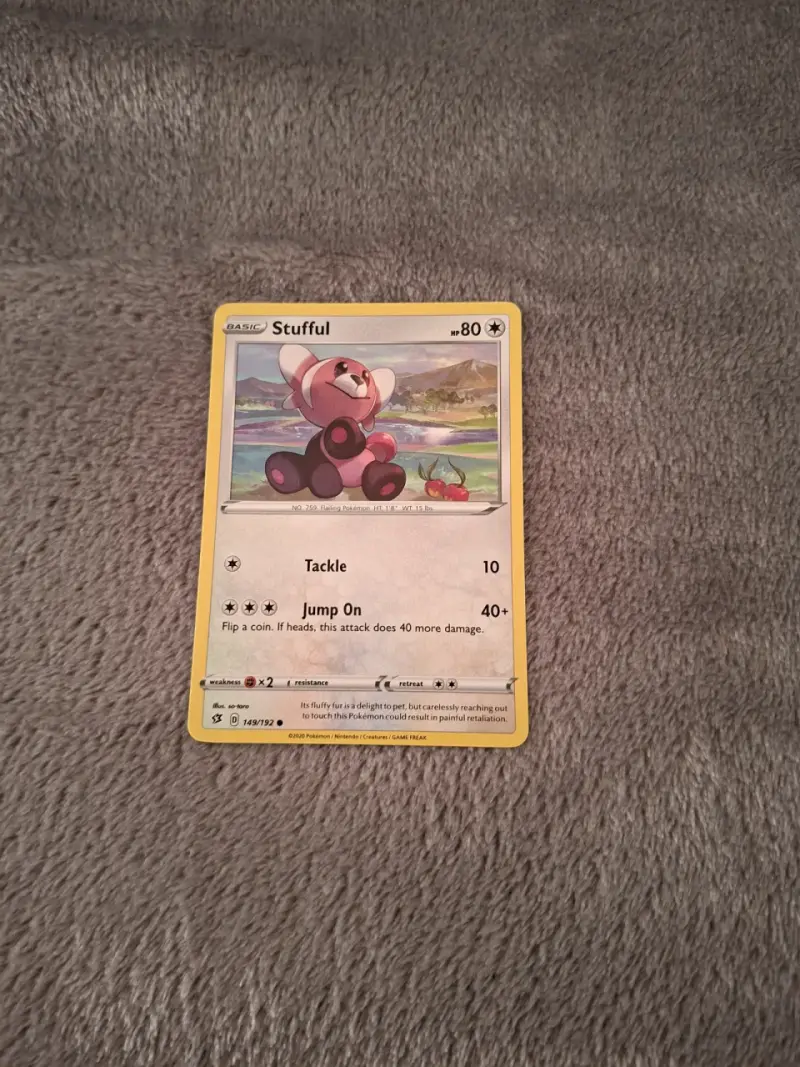 Cartas Pokémon Grubbin, Phanpy, Stufful y Ferroseed - 3