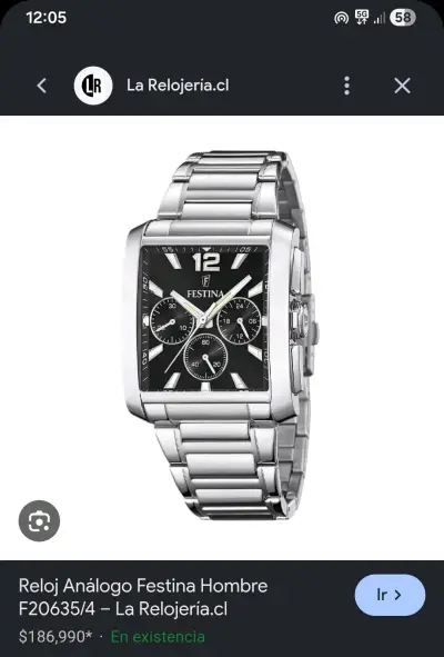 Reloj Análogo Festina Hombre F20635/4 Acero Inoxidable - miniatura 1