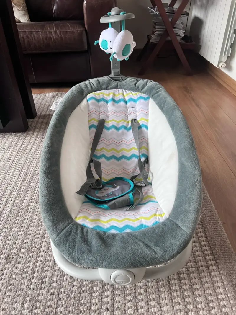 Silla mecedora para bebé con diseño de elefante - 2