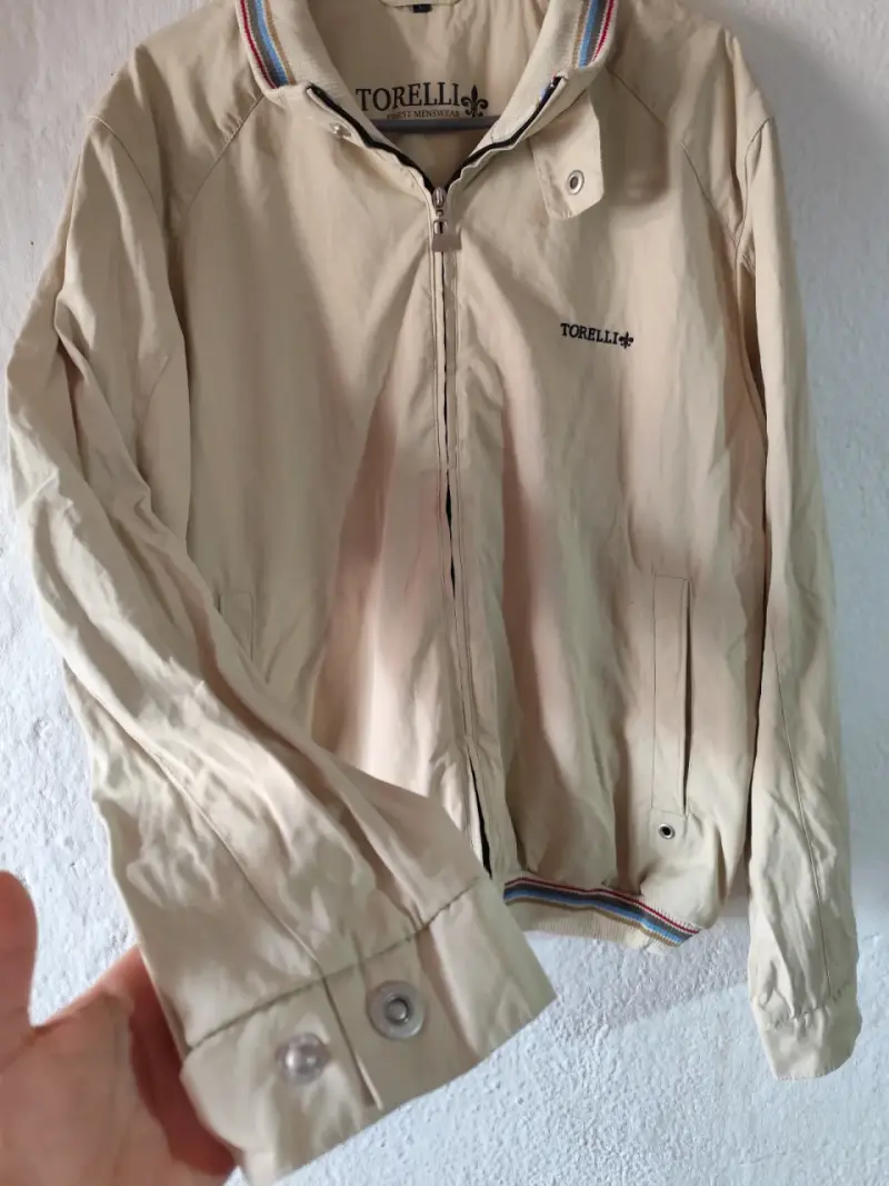 Chaqueta beige Torelli para hombre con cierre - 3