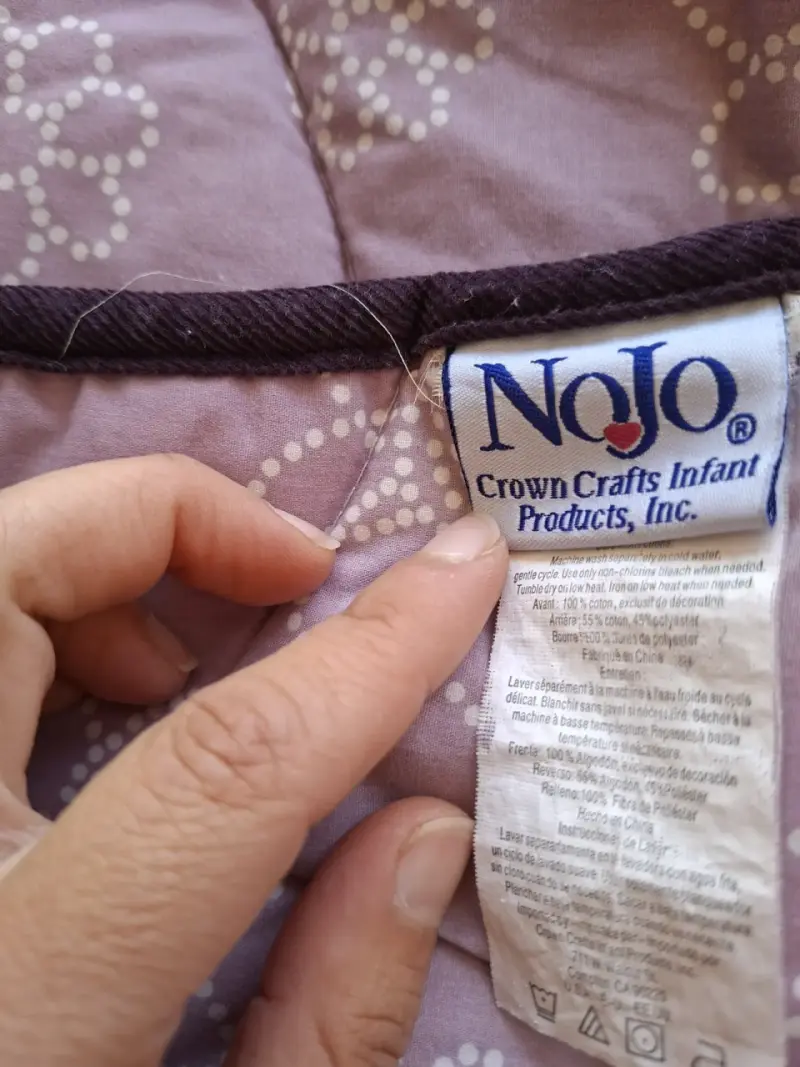 Protector de cuna NoJo floral morado - 3