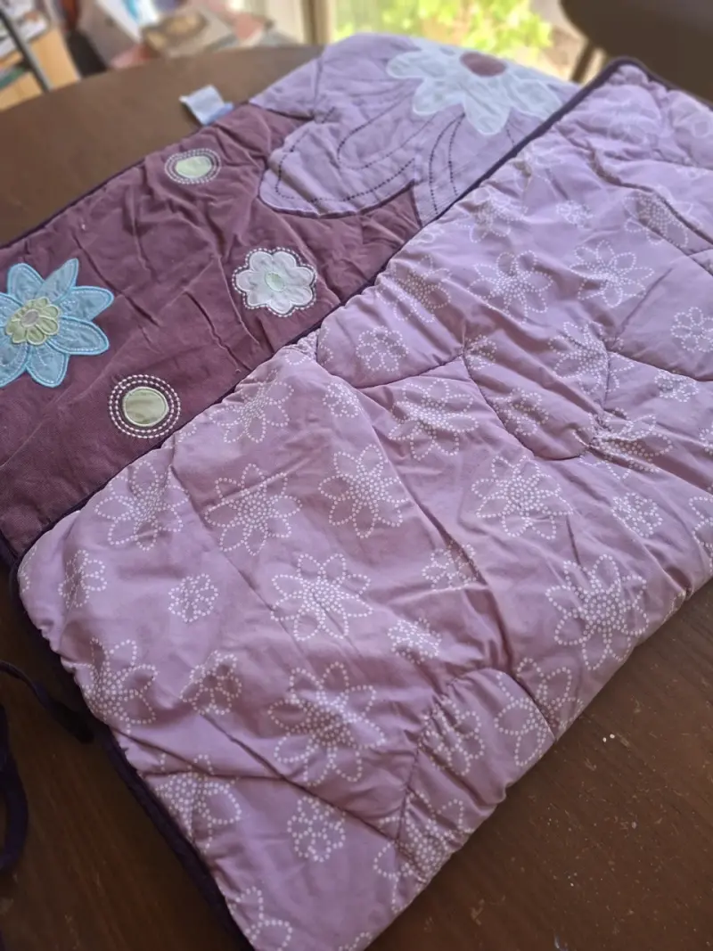 Protector de cuna NoJo floral morado - 4