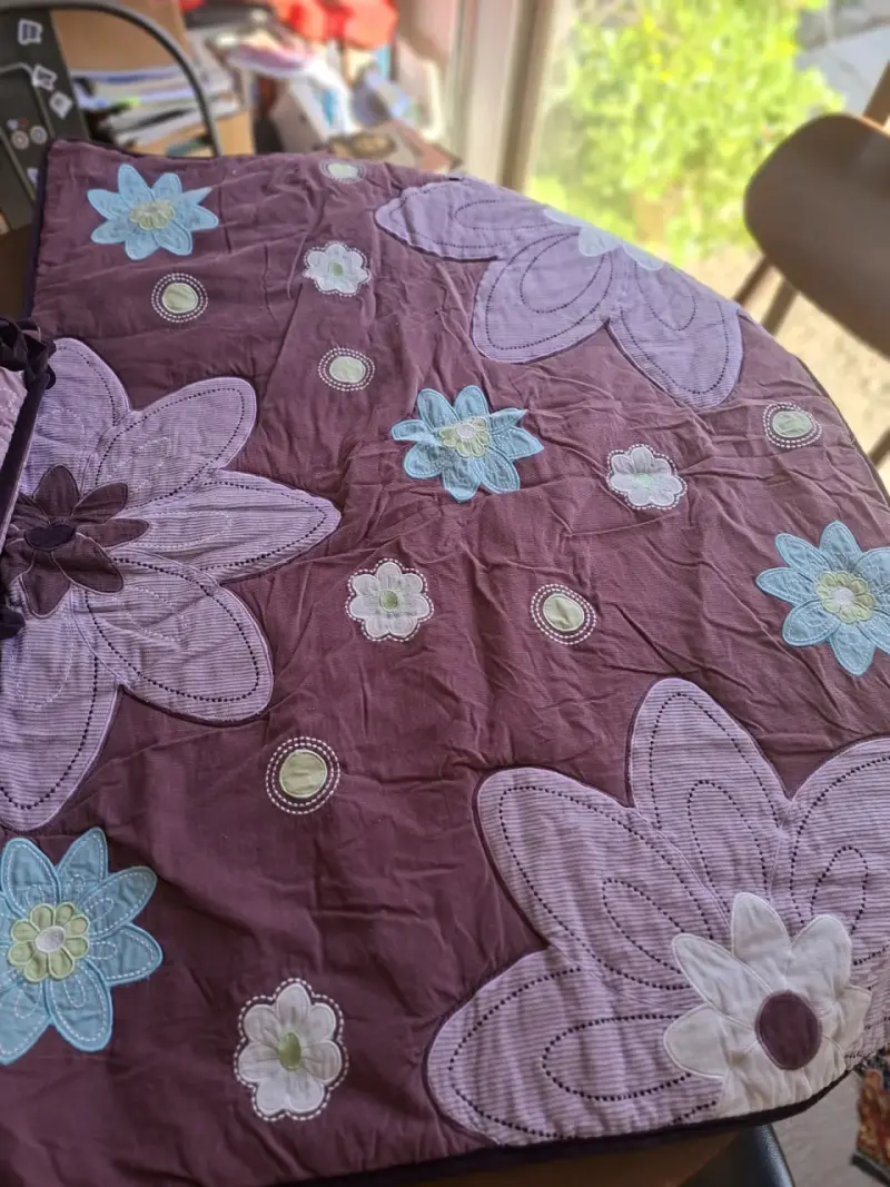 Protector de cuna NoJo floral morado - 6