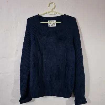Suéter azul marino de lana para mujer Blugirl - miniatura 1
