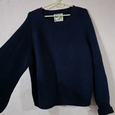 Suéter azul marino de lana para mujer Blugirl - miniatura 2
