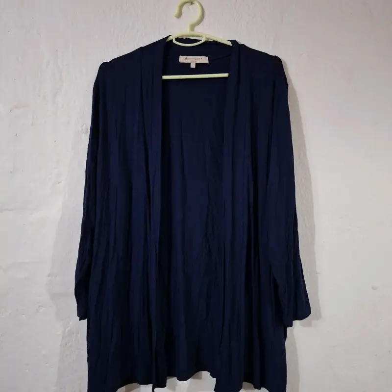 Cárdigan Largo Azul Newport Talla L - 1