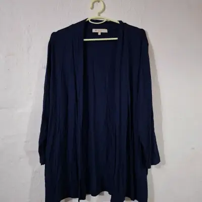 Cárdigan Largo Azul Newport Talla L - miniatura 1