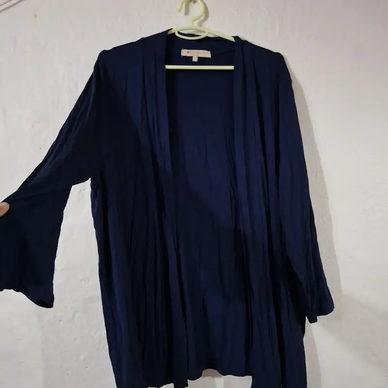 Cárdigan Largo Azul Newport Talla L - 2
