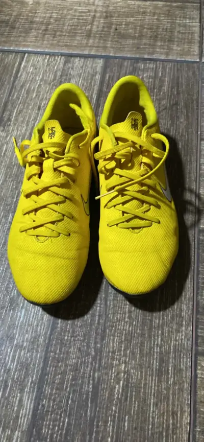 Zapatillas de fútbol Nike amarillas para niños - miniatura 3