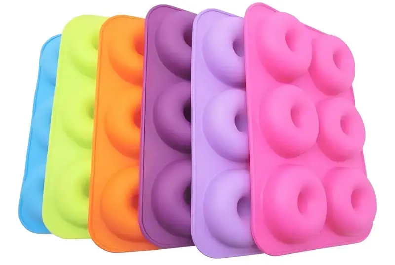 Molde de silicona para donuts colores surtidos - 1