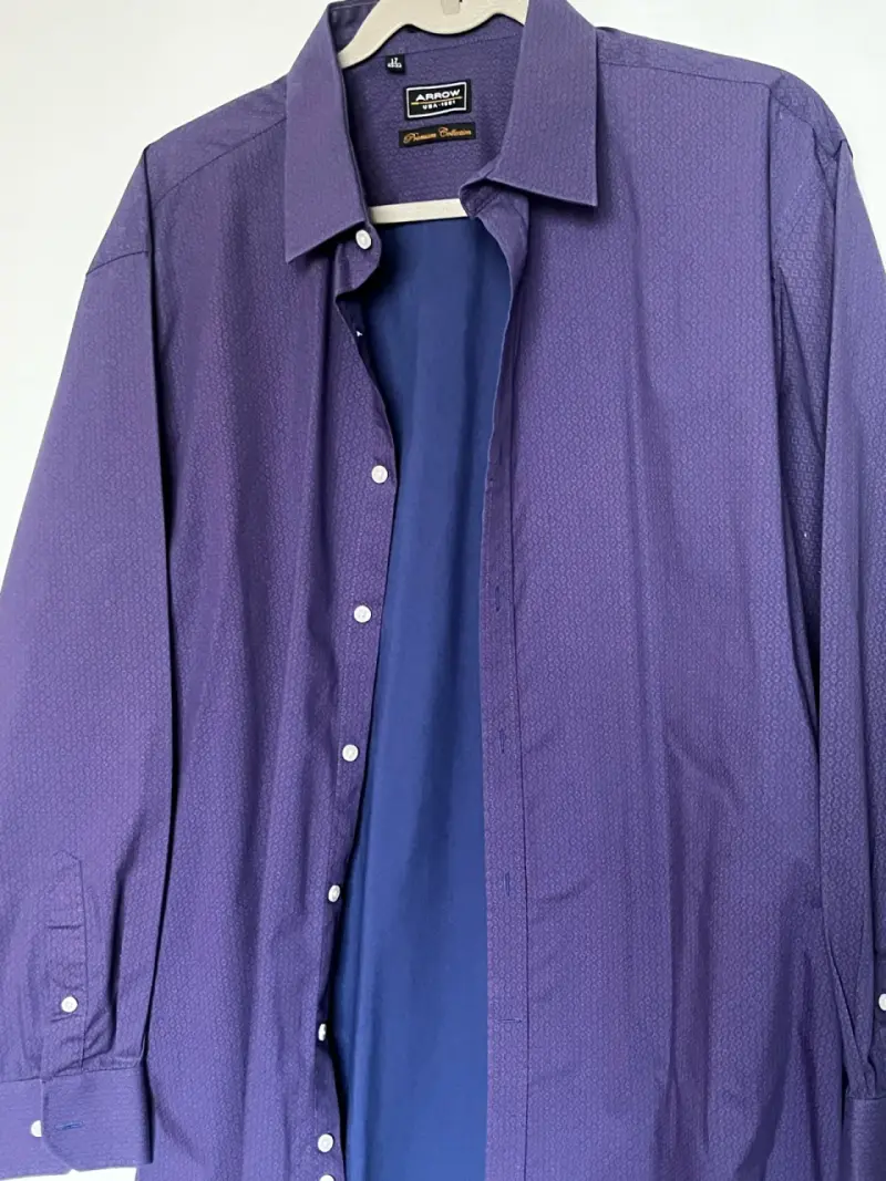 Camisa formal morada Arrow Slim Fit - 1