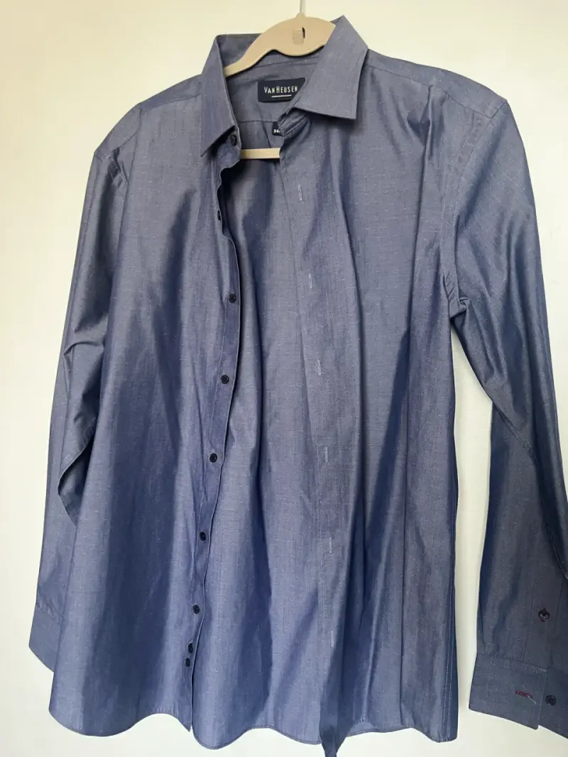 Camisa Van Heusen Slim Fit Azul Talla 16 - 2