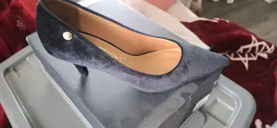 Zapatos de tacón negro Vizzano elegantes - miniatura 3