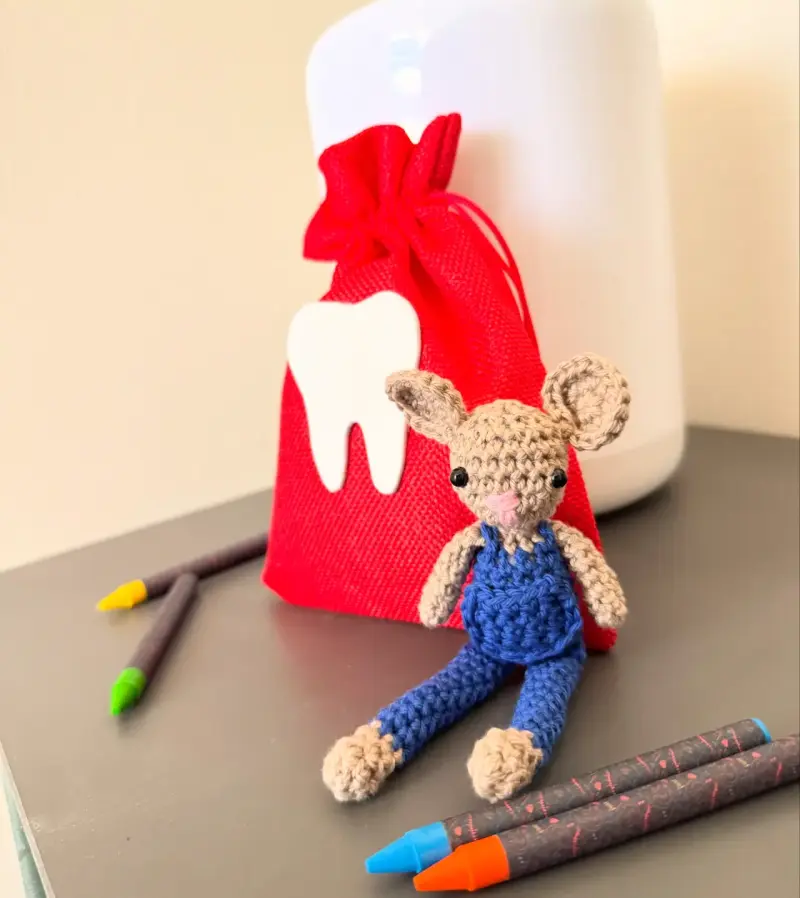 Amigurumi ratón de los dientes - 1