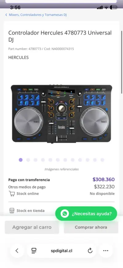 Controlador DJ Hercules Universal con Jog Wheels - miniatura 3