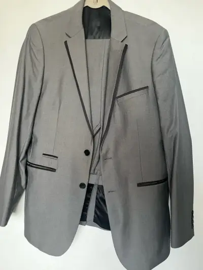 Traje de hombre gris Alaniz elegante - miniatura 1