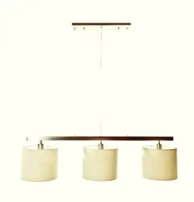 Lámpara colgante triple moderna beige - miniatura 1