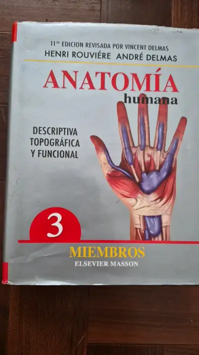 Libro Anatomía Humana Rouvière Tomo 3 Miembros - miniatura 1