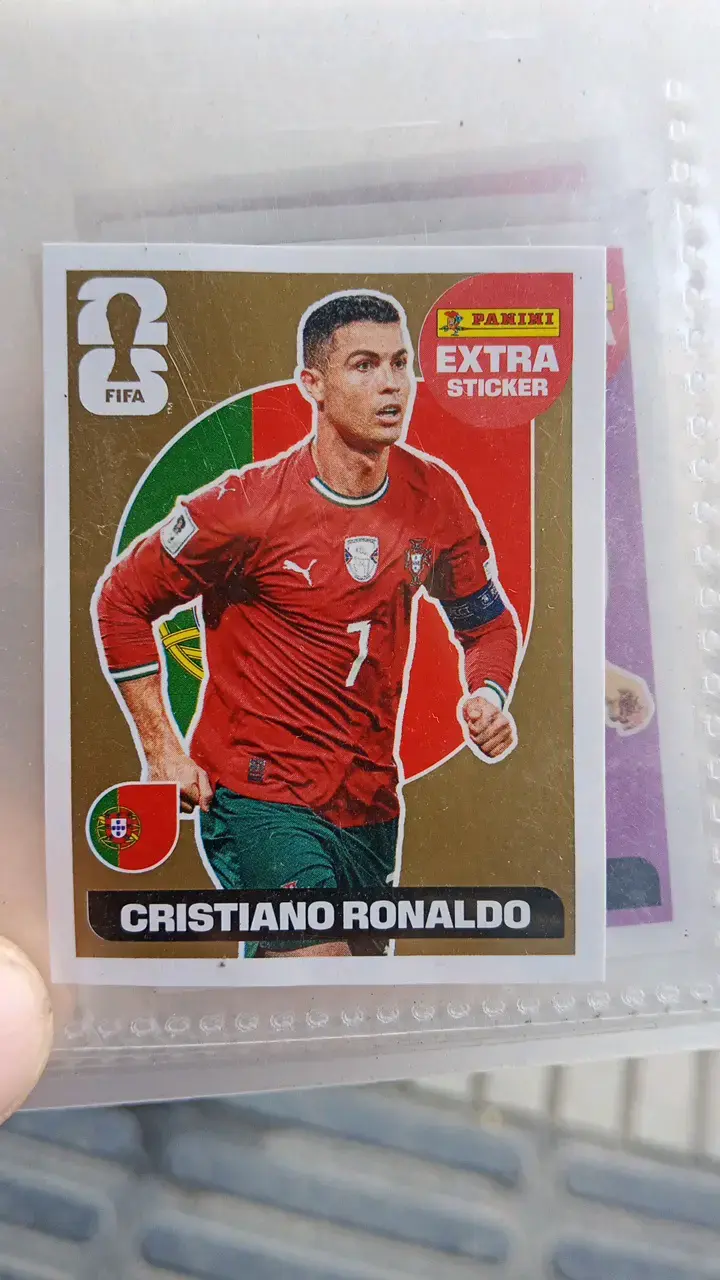 Lámina Panini Extra Sticker Cristiano Ronaldo FIFA