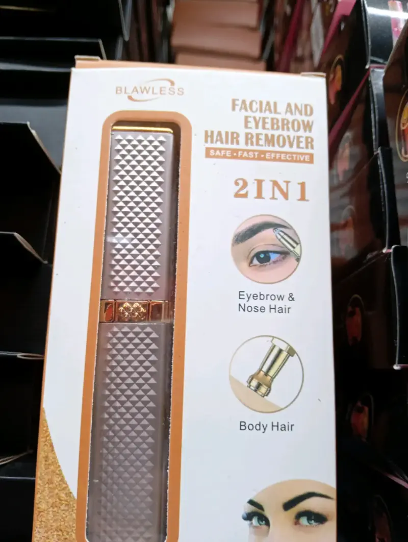 Removedor de vello facial y cejas 2 en 1 - 1