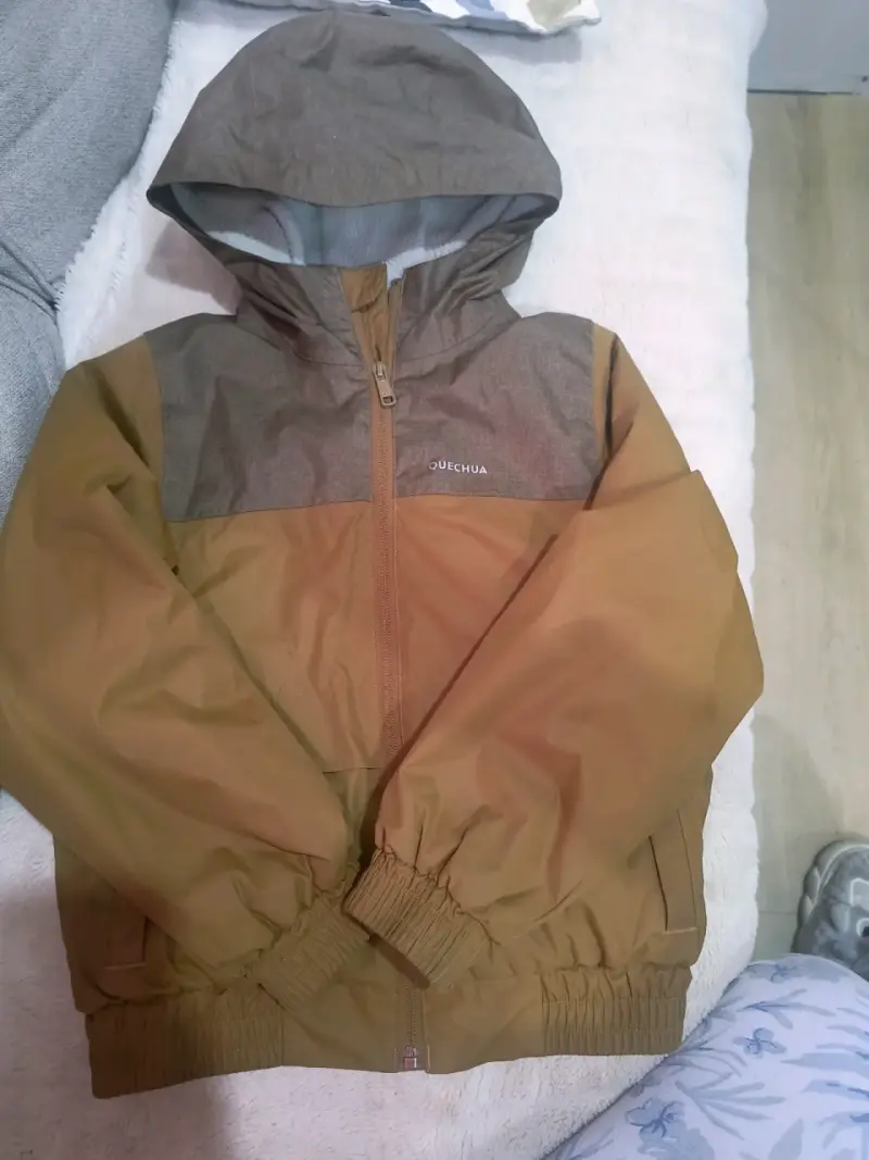 Chaqueta impermeable para niños Quechua marrón - 1