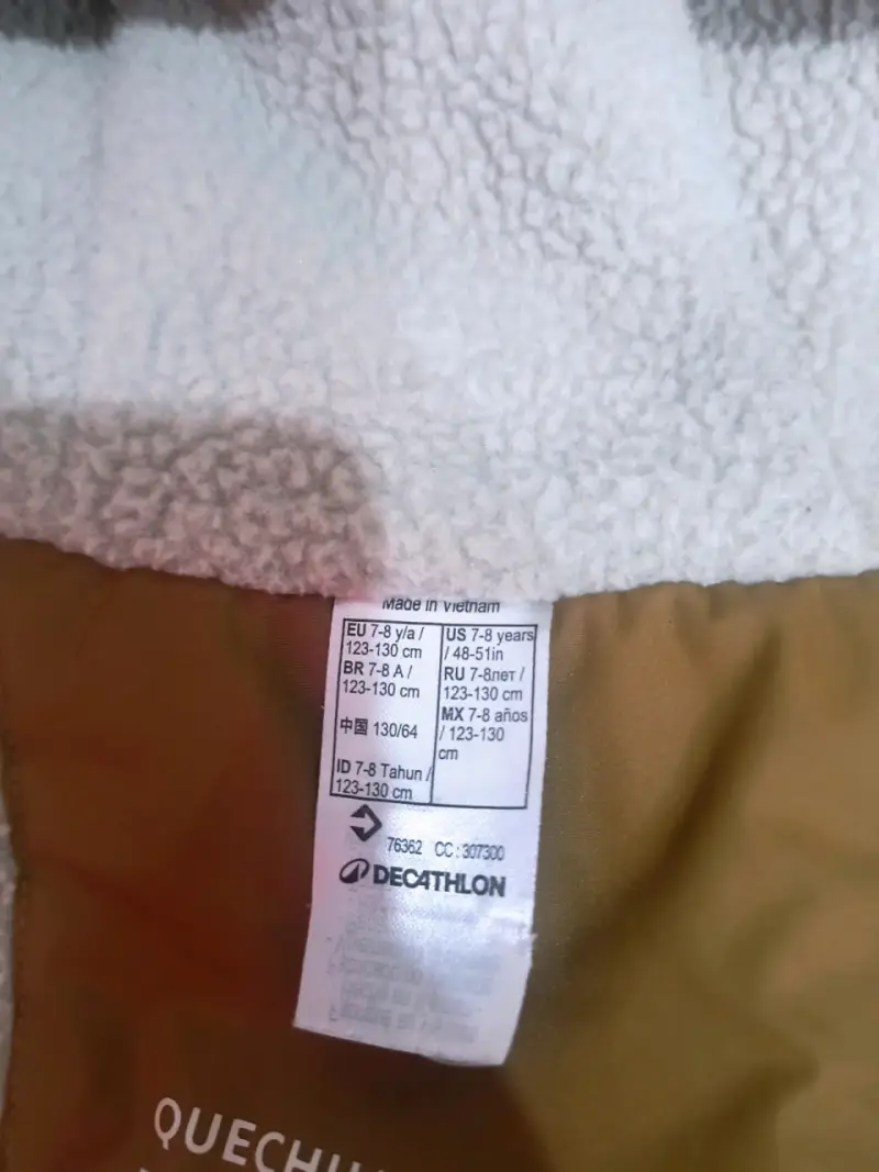 Chaqueta impermeable para niños Quechua marrón - 3