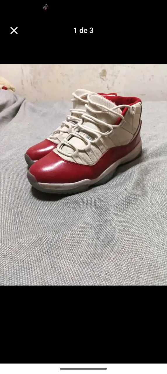 Zapatillas deportivas rojas y blancas para hombre - 3