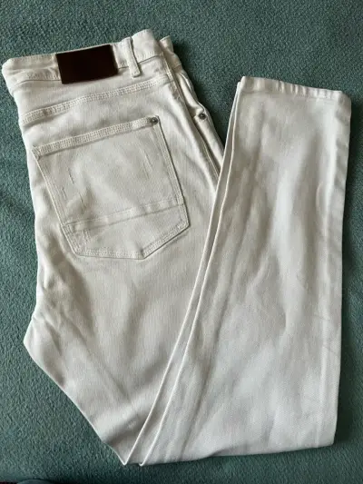 Jeans blancos Basement de algodón - miniatura 1