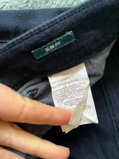 Jeans Perry Ellis Slim Fit Azul Oscuro - miniatura 3