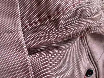Pantalones de vestir Zara Man color burdeos - miniatura 3