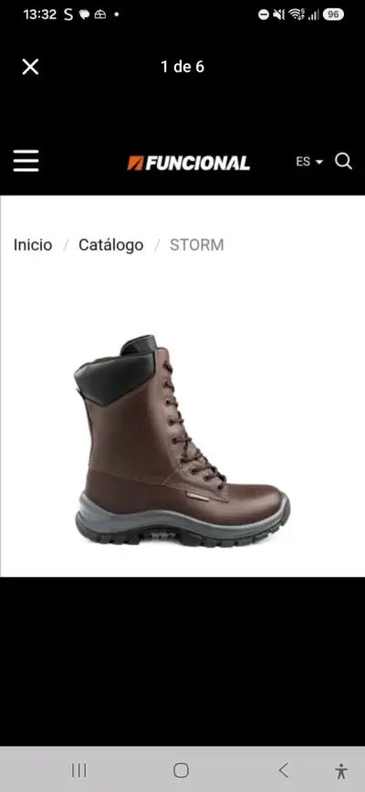 Botas de seguridad Funcional Storm marrón n° 43 - miniatura 1