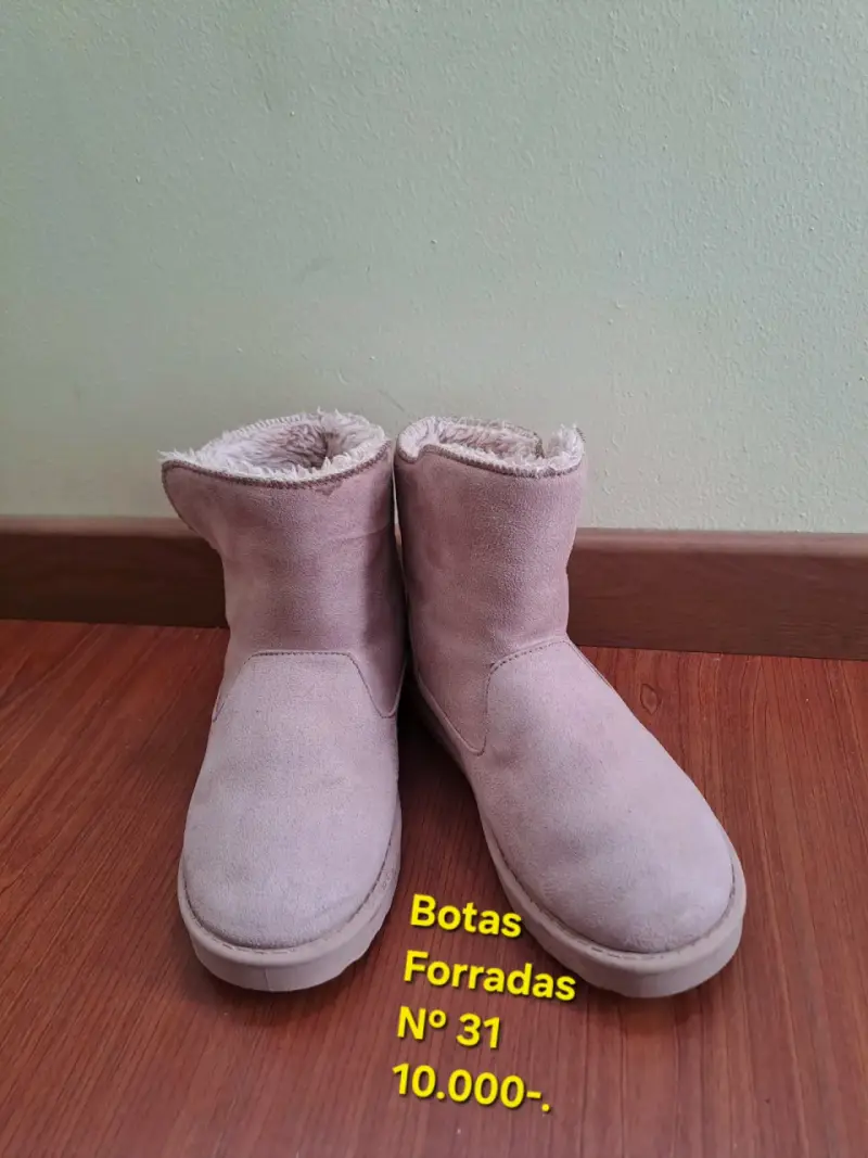 Botas Forradas Beige Talla 31