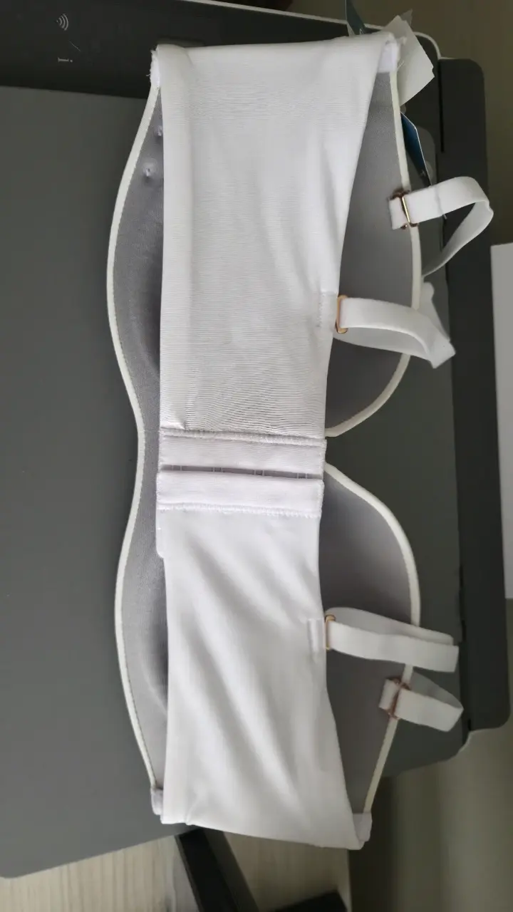 Sostén Strapless Monocopa Laura 36B Blanco y Negro - 3