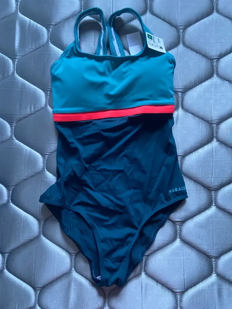 Traje de baño deportivo mujer Nabaiji azul
