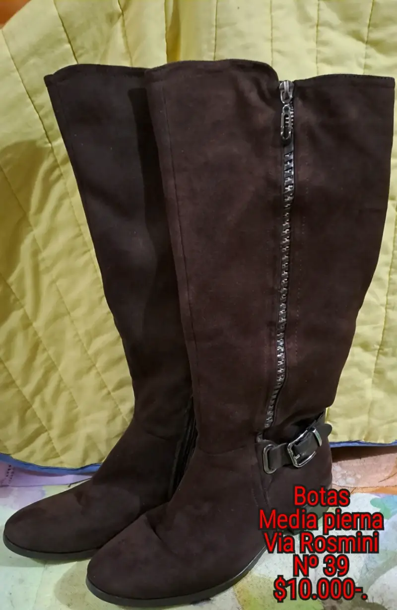 Botas de media pierna Via Rosmini color marrón