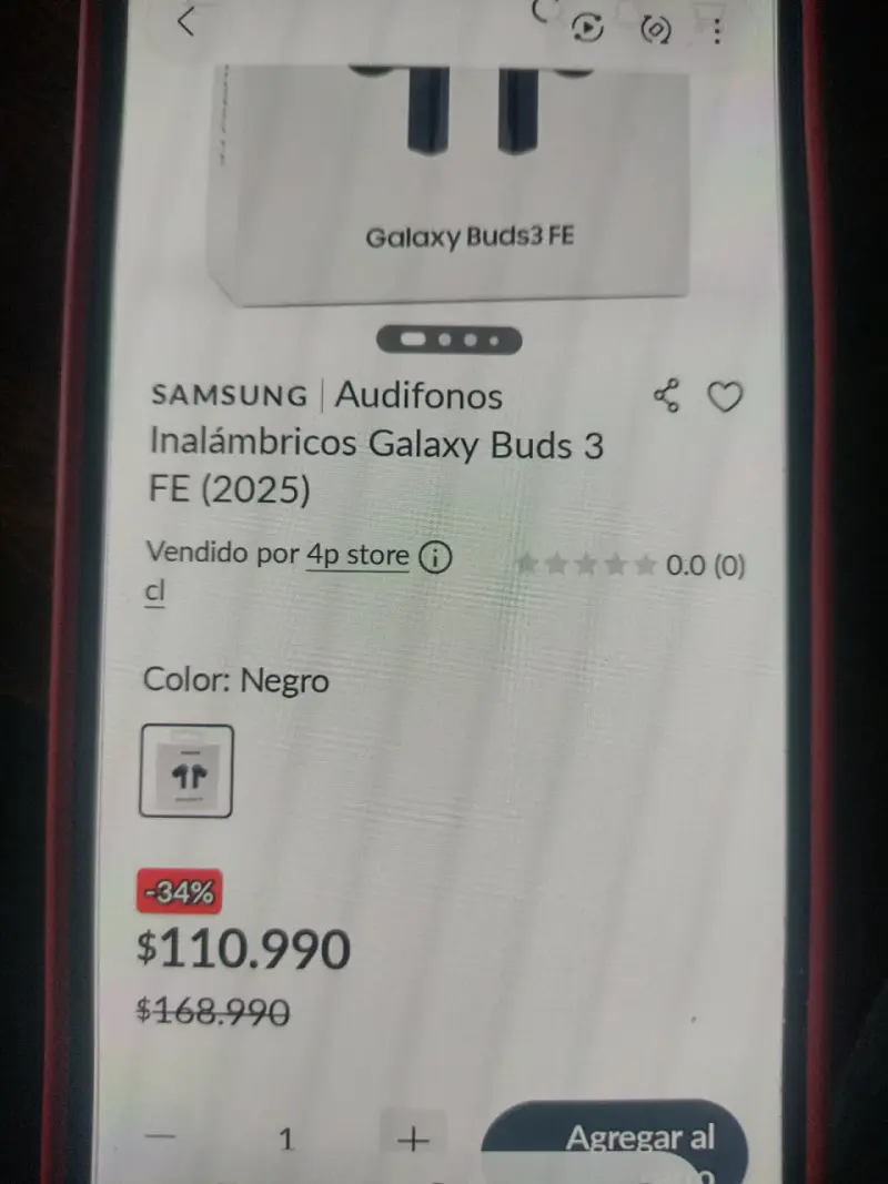 Audífonos Inalámbricos Samsung Galaxy Buds3 FE Negros - 2