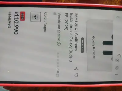Audífonos Inalámbricos Samsung Galaxy Buds3 FE Negros - miniatura 4