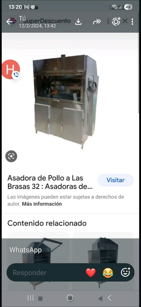 Asadora de pollo a las brasas de acero inoxidable - 2