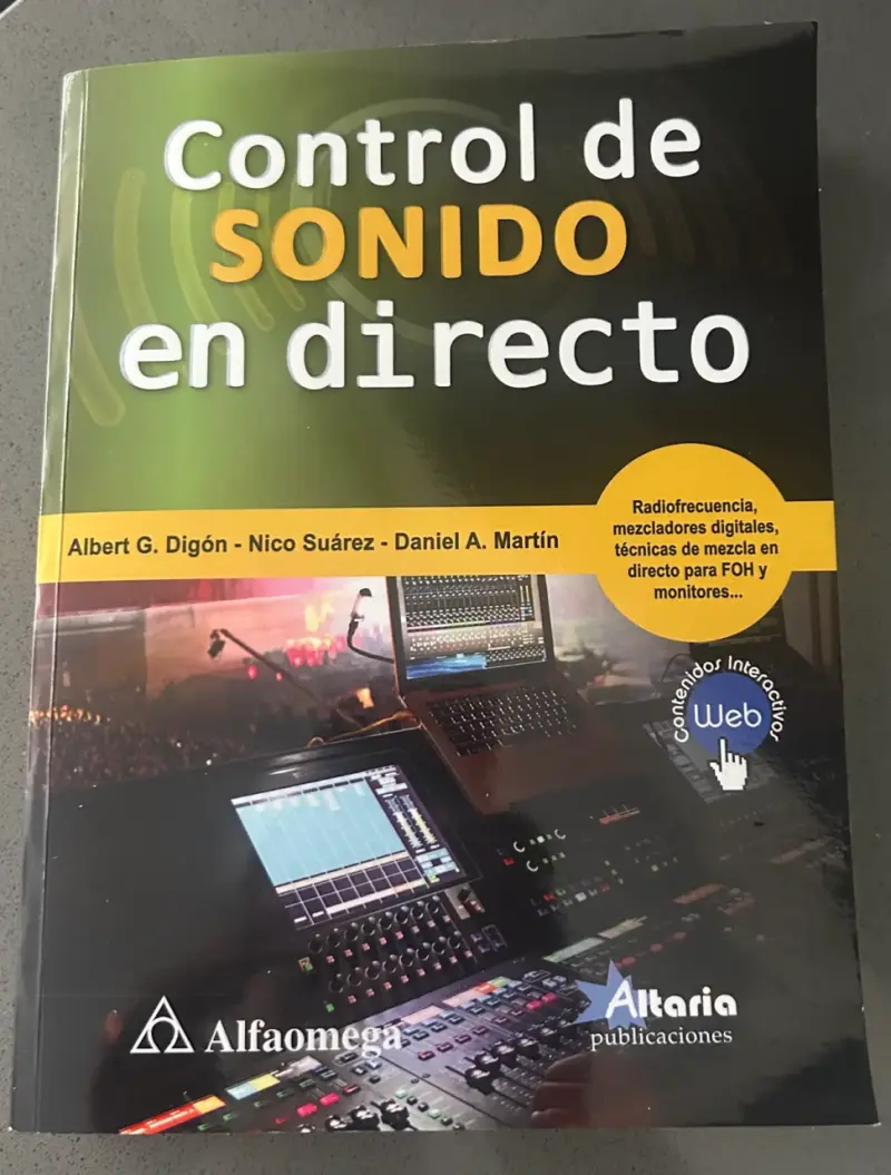 Libro Control de Sonido en Directo - Alfaomega - 1