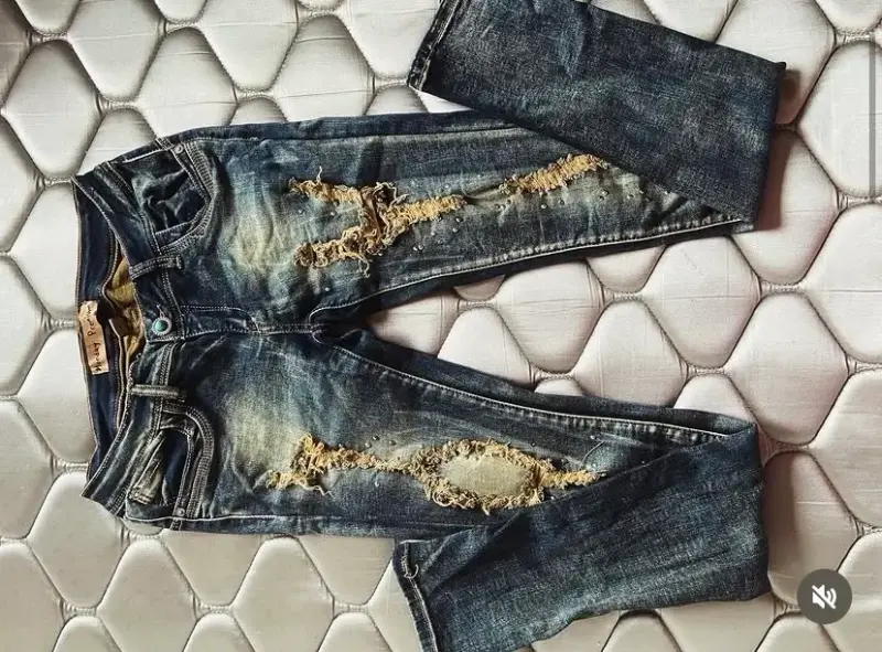Jeans desgastados para hombre estilo casual