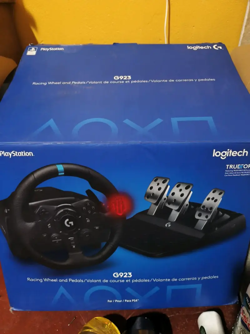 Volante y pedales Logitech G923 para PlayStation - 1